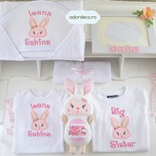 Set cu iepuras, pentru surioare, 6 piese