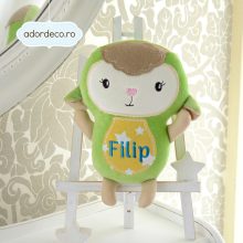 Oita verde cu galben si stelute, cu nume