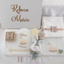 Trusou de botez cu lebada, 8 piese